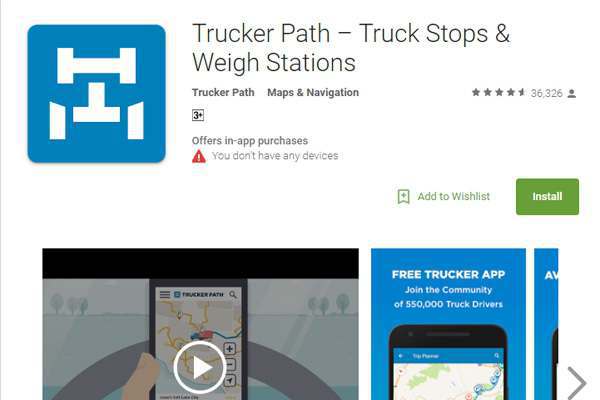 Trucker path app