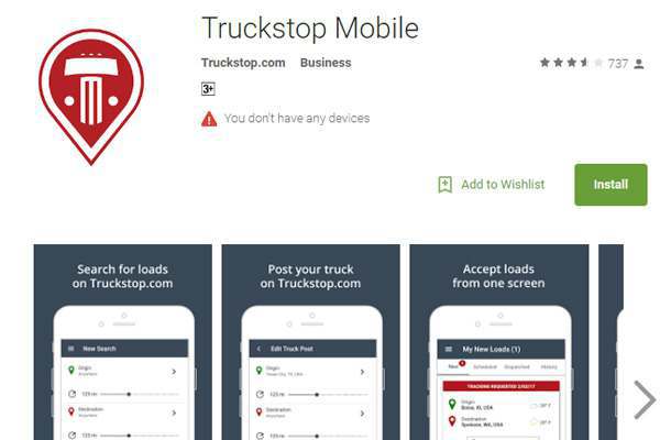 TruckStop app